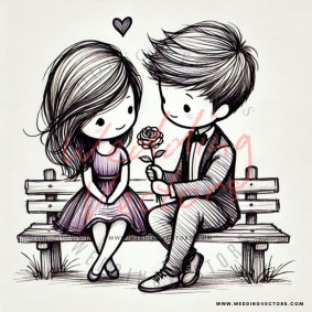 love wedding vectors 8162