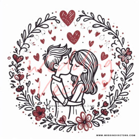 love wedding vectors 8167
