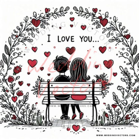 love wedding vectors 8169