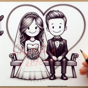love wedding vectors 8171