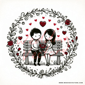 love wedding vectors 8176