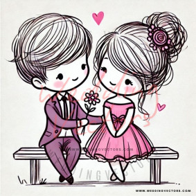 love wedding vectors 8179