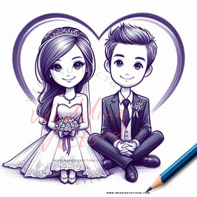 love wedding vectors 8194