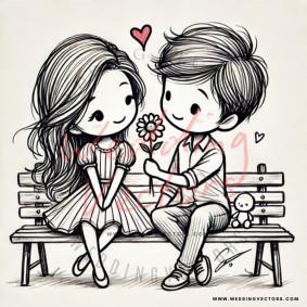 love wedding vectors 8206