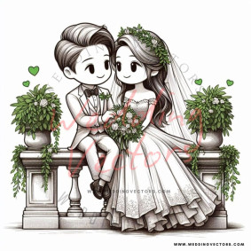 love wedding vectors 8211
