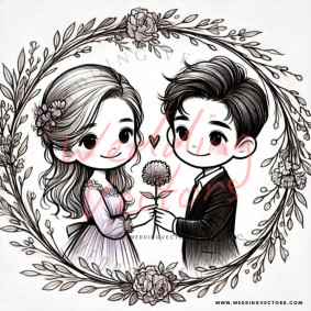 love wedding vectors 8241