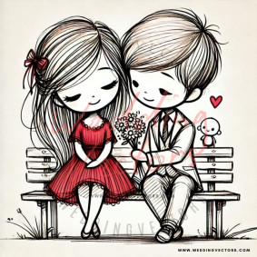 love wedding vectors 8244