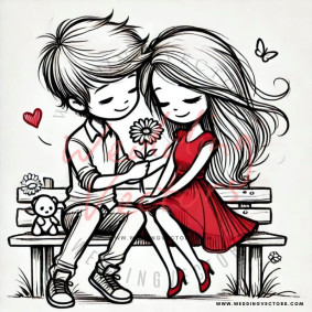 love wedding vectors 8254