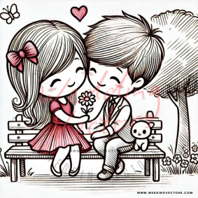 love wedding vectors 8260