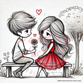 love wedding vectors 8267