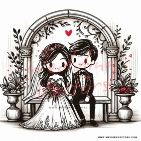 love wedding vectors 8276