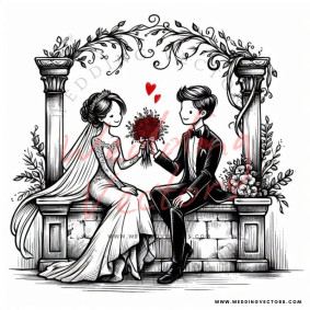 love wedding vectors 8280