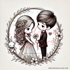 love wedding vectors 8287