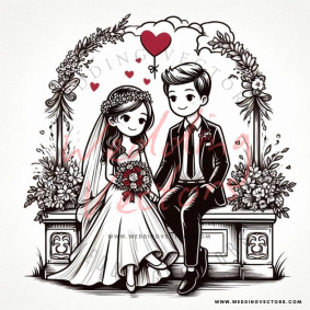 love wedding vectors 8289