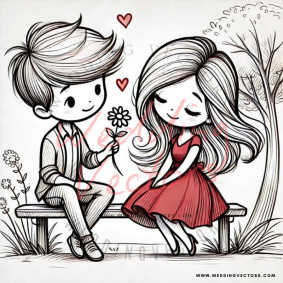 love wedding vectors 8290