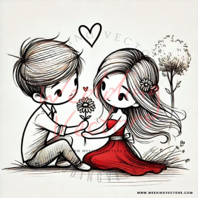 love wedding vectors 8292