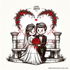 love wedding vectors 8295