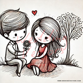 love wedding vectors 8298