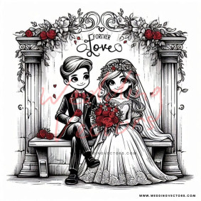 love wedding vectors 8299