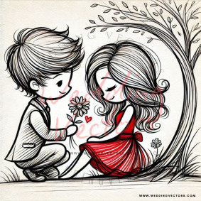 love wedding vectors 8302