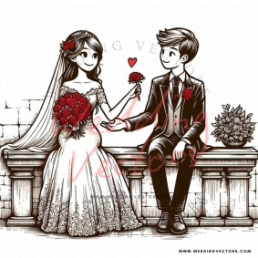 love wedding vectors 8307