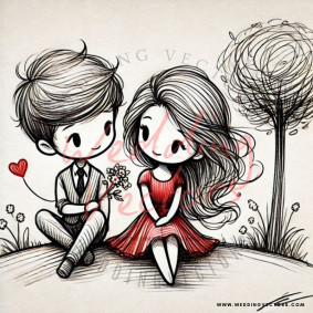 love wedding vectors 8313