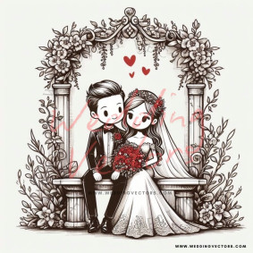 love wedding vectors 8314