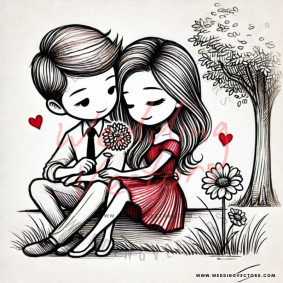 love wedding vectors 8315