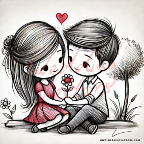 love wedding vectors 8319