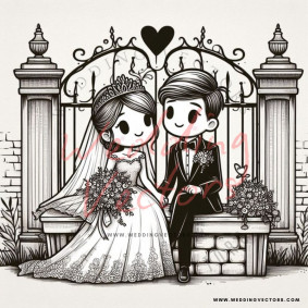 love wedding vectors 8322