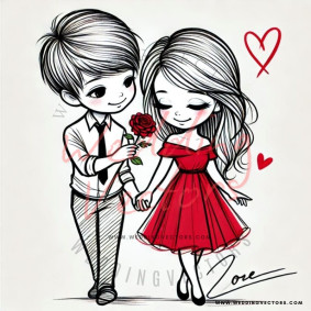 love wedding vectors 8323