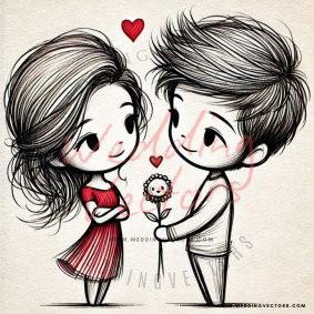 love wedding vectors 8327