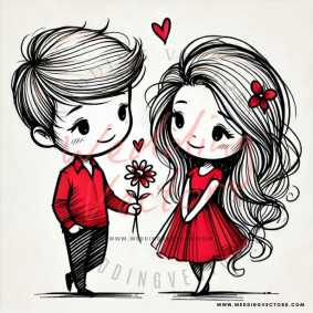 love wedding vectors 8329