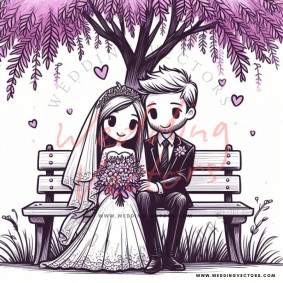 love wedding vectors 8337