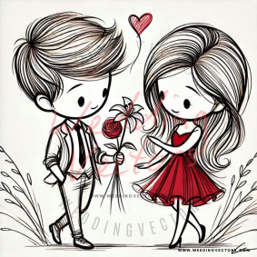 love wedding vectors 8338