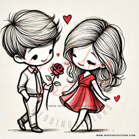 love wedding vectors 8340