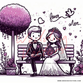 love wedding vectors 8341
