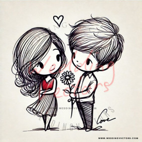 love wedding vectors 8344