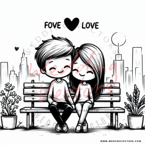 love wedding vectors 8349