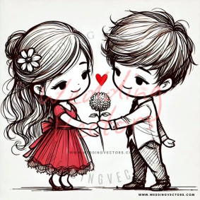 love wedding vectors 8359