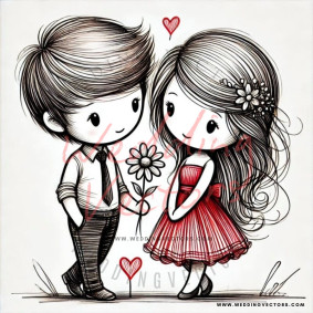 love wedding vectors 8361