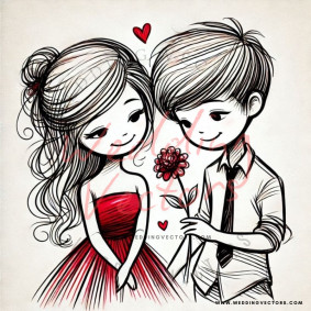 love wedding vectors 8363