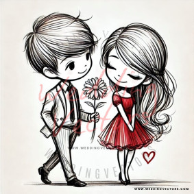 love wedding vectors 8371