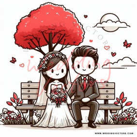 love wedding vectors 8372