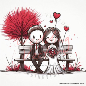 love wedding vectors 8374