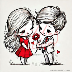 love wedding vectors 8377