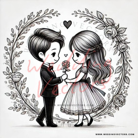 love wedding vectors 8379