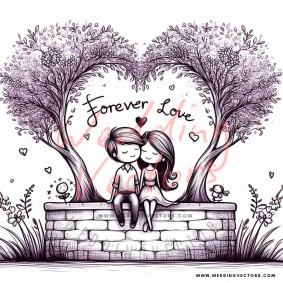 love wedding vectors 8381