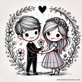 love wedding vectors 8382