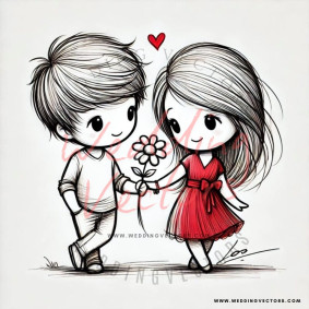 love wedding vectors 8393